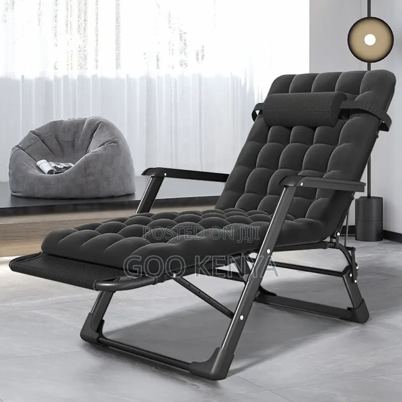 Home Day Bed; Adjustable Chair With Cushion For Pool And Relaxation