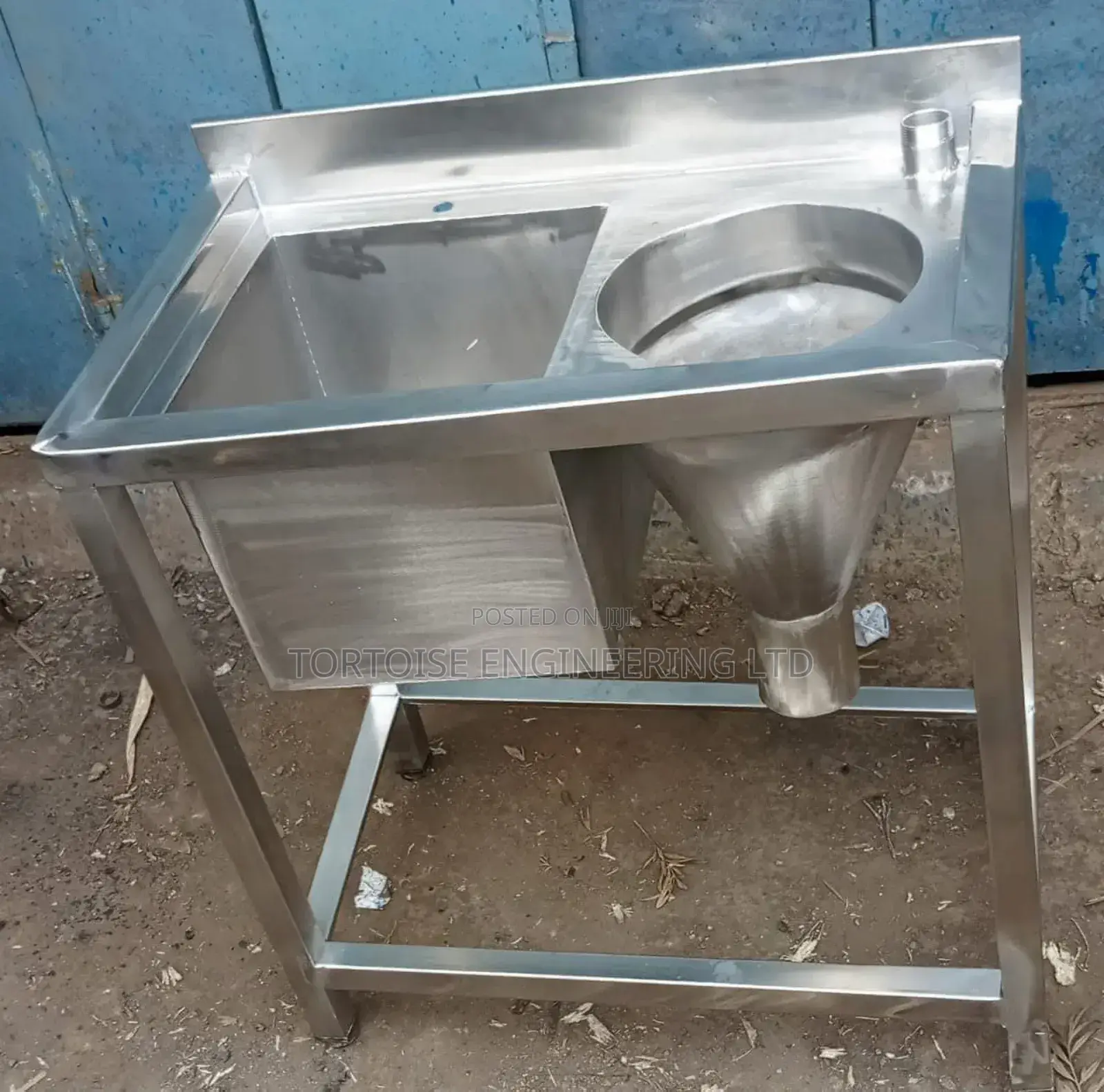 Hospital Stainless Steel Sluice Sink Size 1200mm Long by 600mm Width
