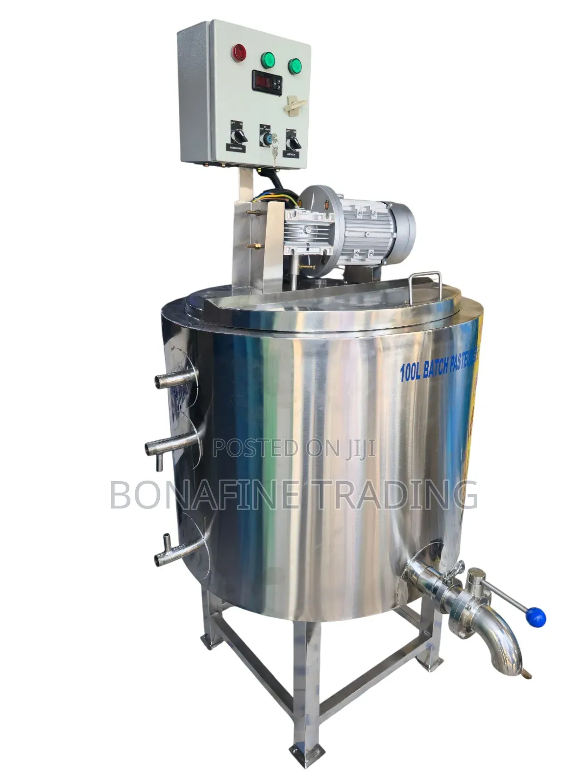 Stainless Steel Batch Pasteurizer for Milk, Juices, Yogurt, Honey 500l