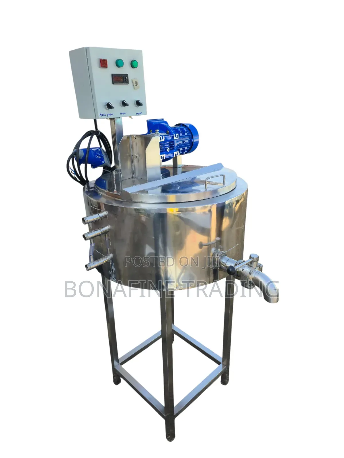 Stainless Steel Batch Pasteurizer for Milk, Juices, Yogurt, Honey 500l