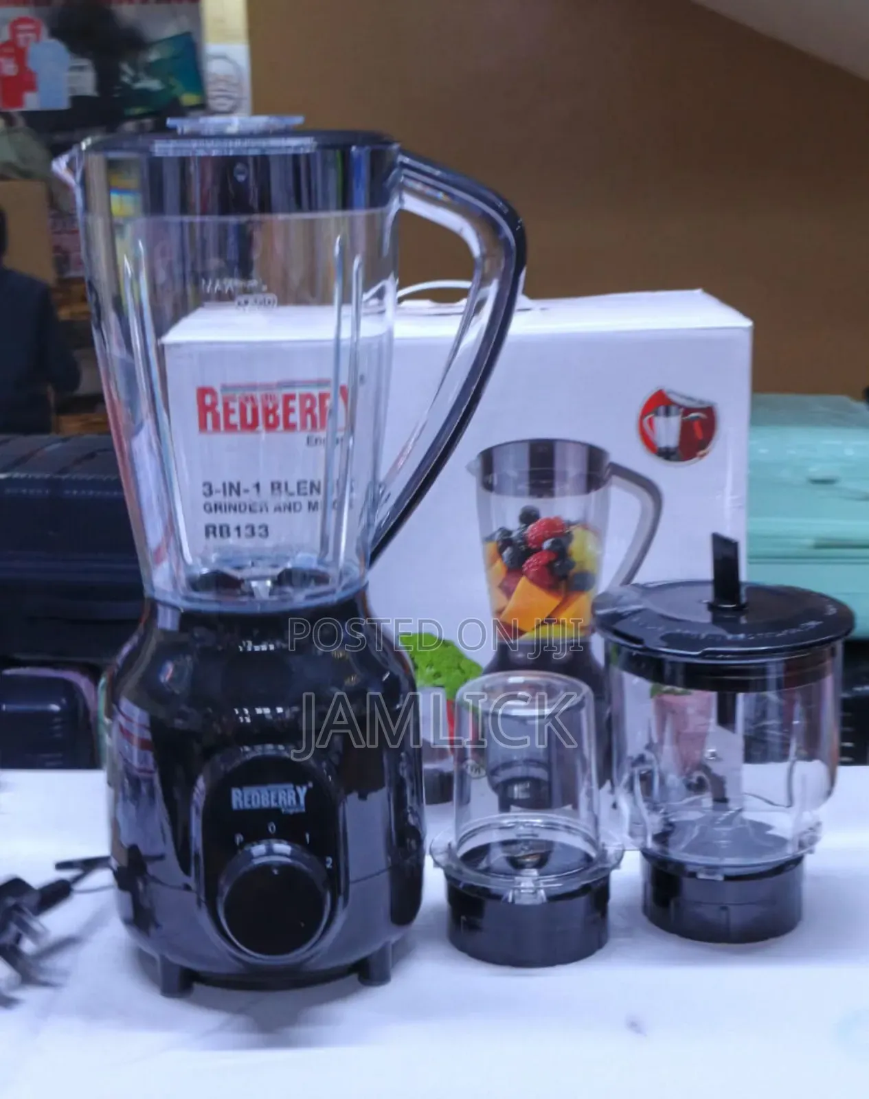 3-in-1 Blender Rb-133: Grinder Miller - Jf