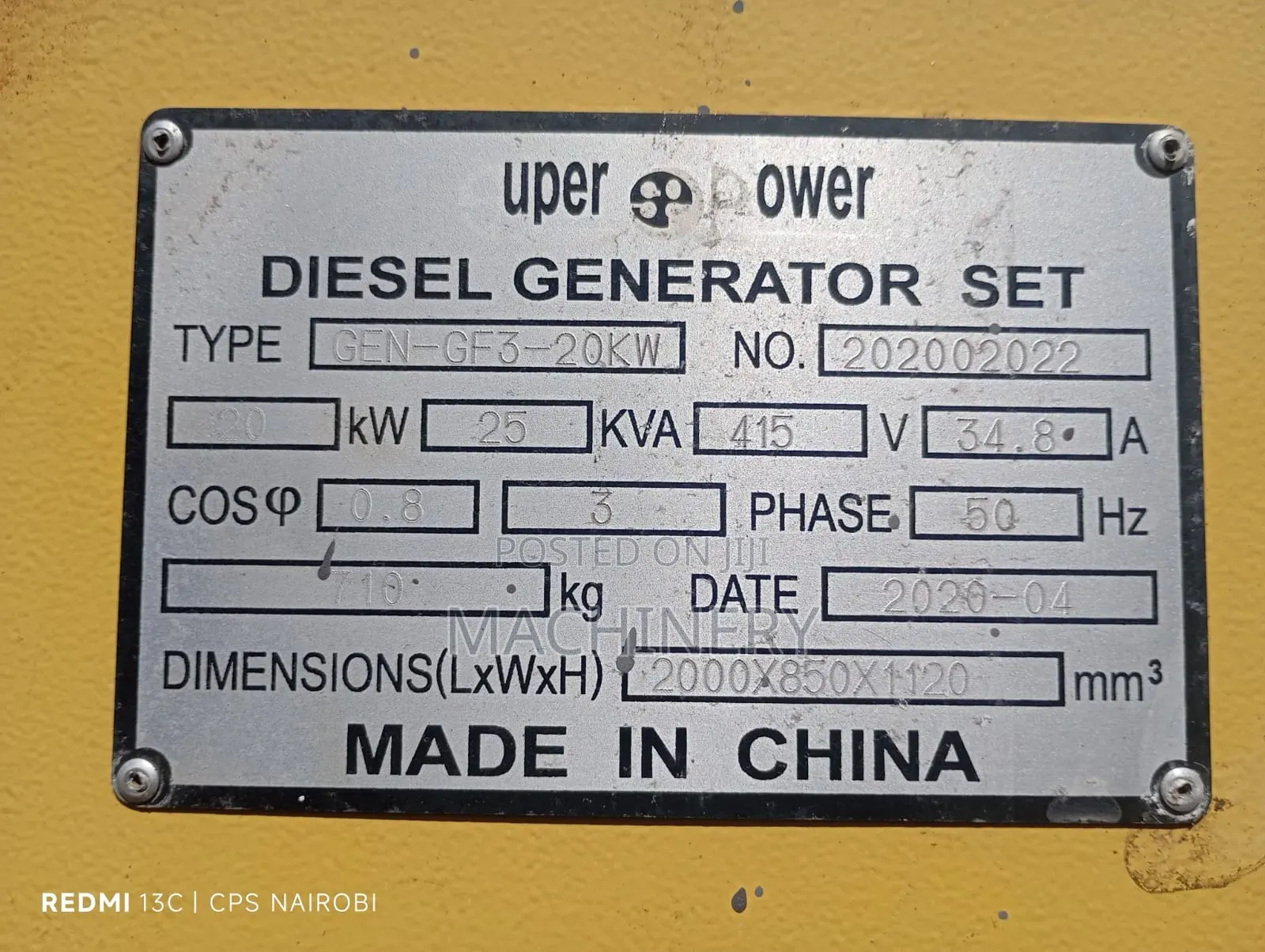 25kva Yangdon  Slightly Used Power Generator For Hire/Lease And Sale