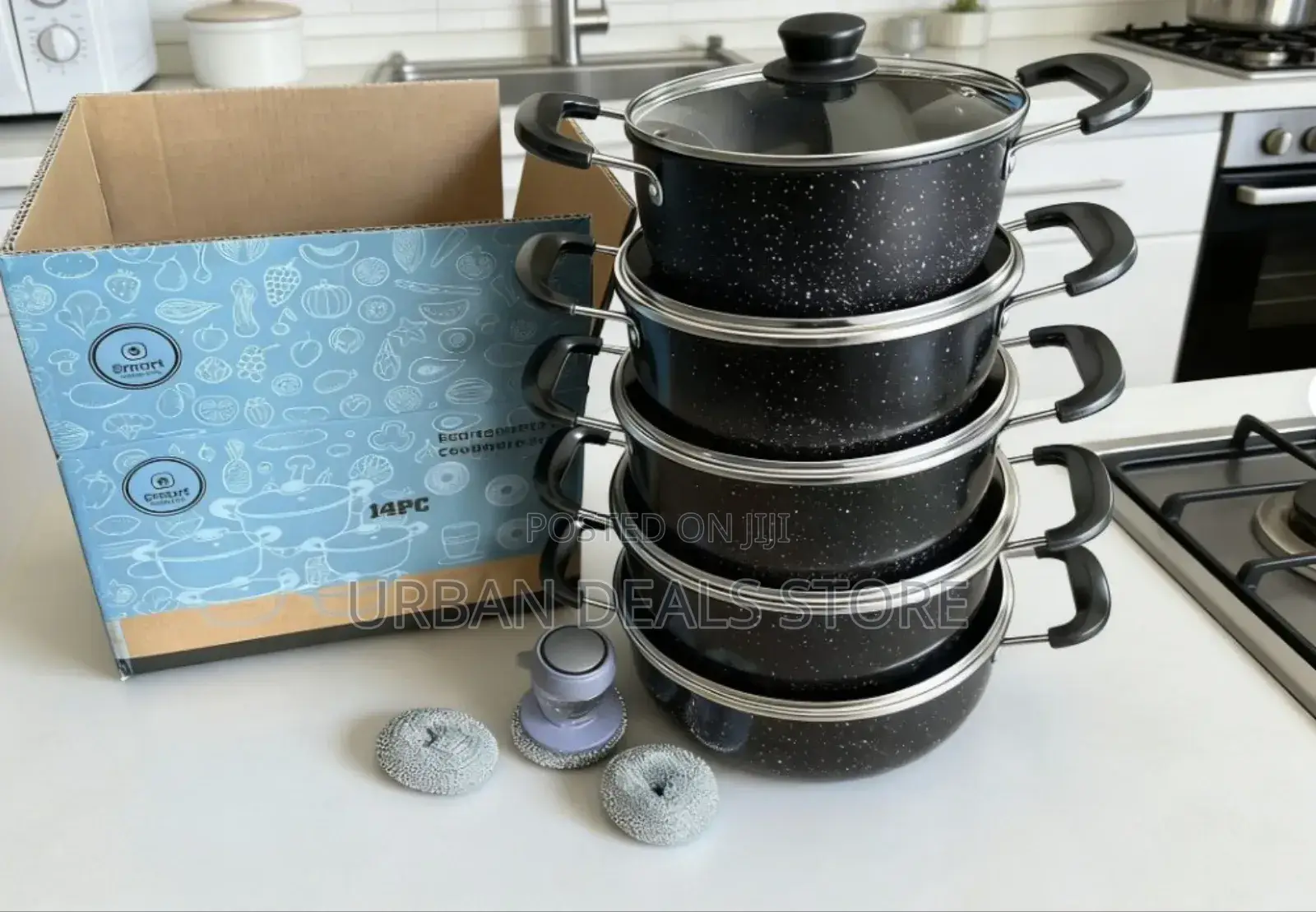 14 Pieces Non Stick Cookware Set