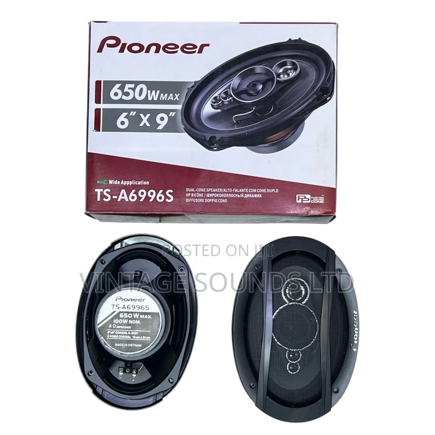Pioneer Ts-A6996s/R | 5-Way High-Performance Mid-Range Speakers( Pair)