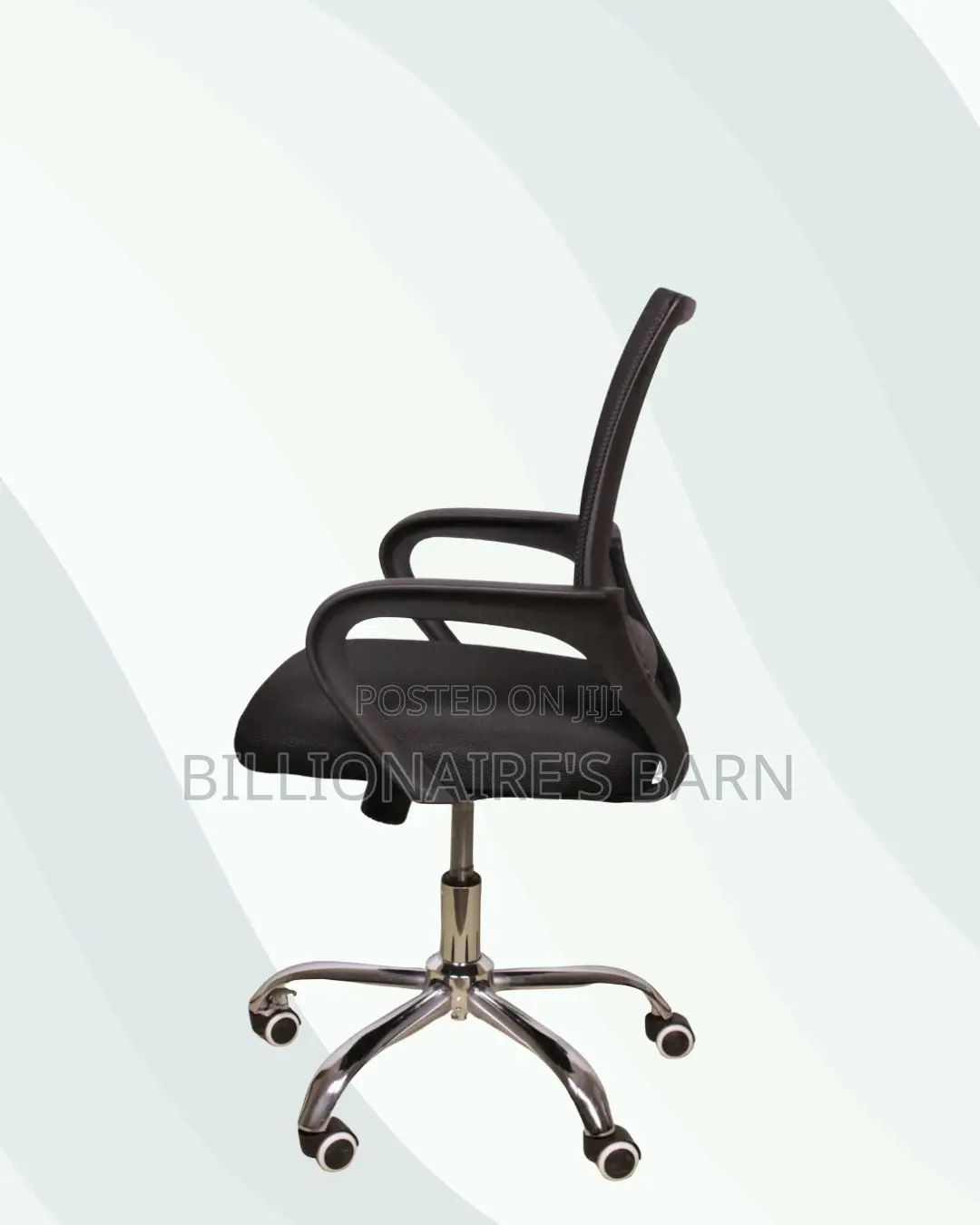 Secretarial Mesh Office Chair Ergonomic Fabric Seat - Lumbar Solution
