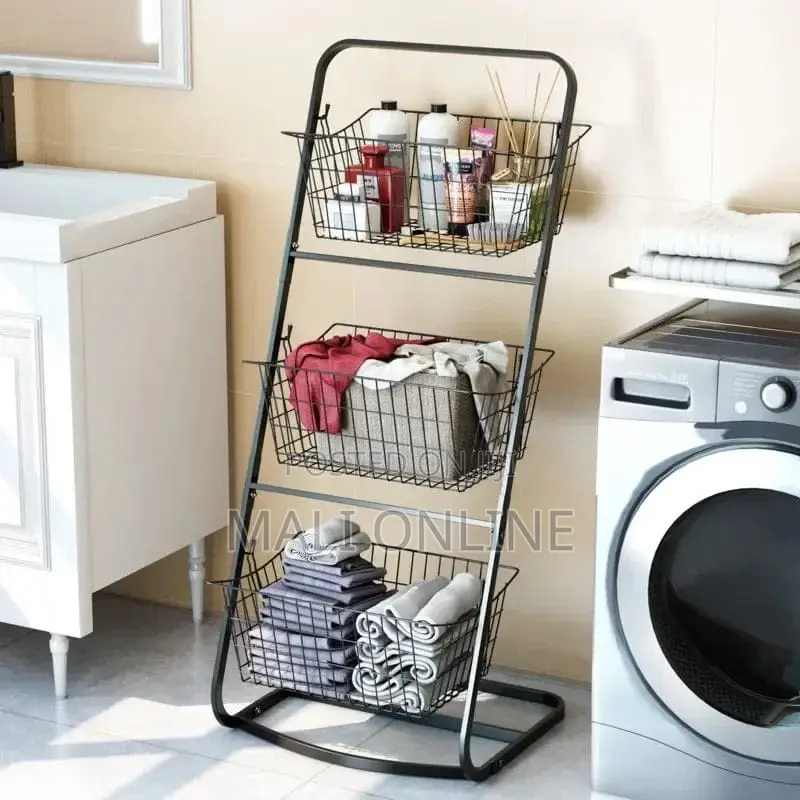 3 Tier Storage Basket Organizer Stand Metal Fruit Vegetable Rack