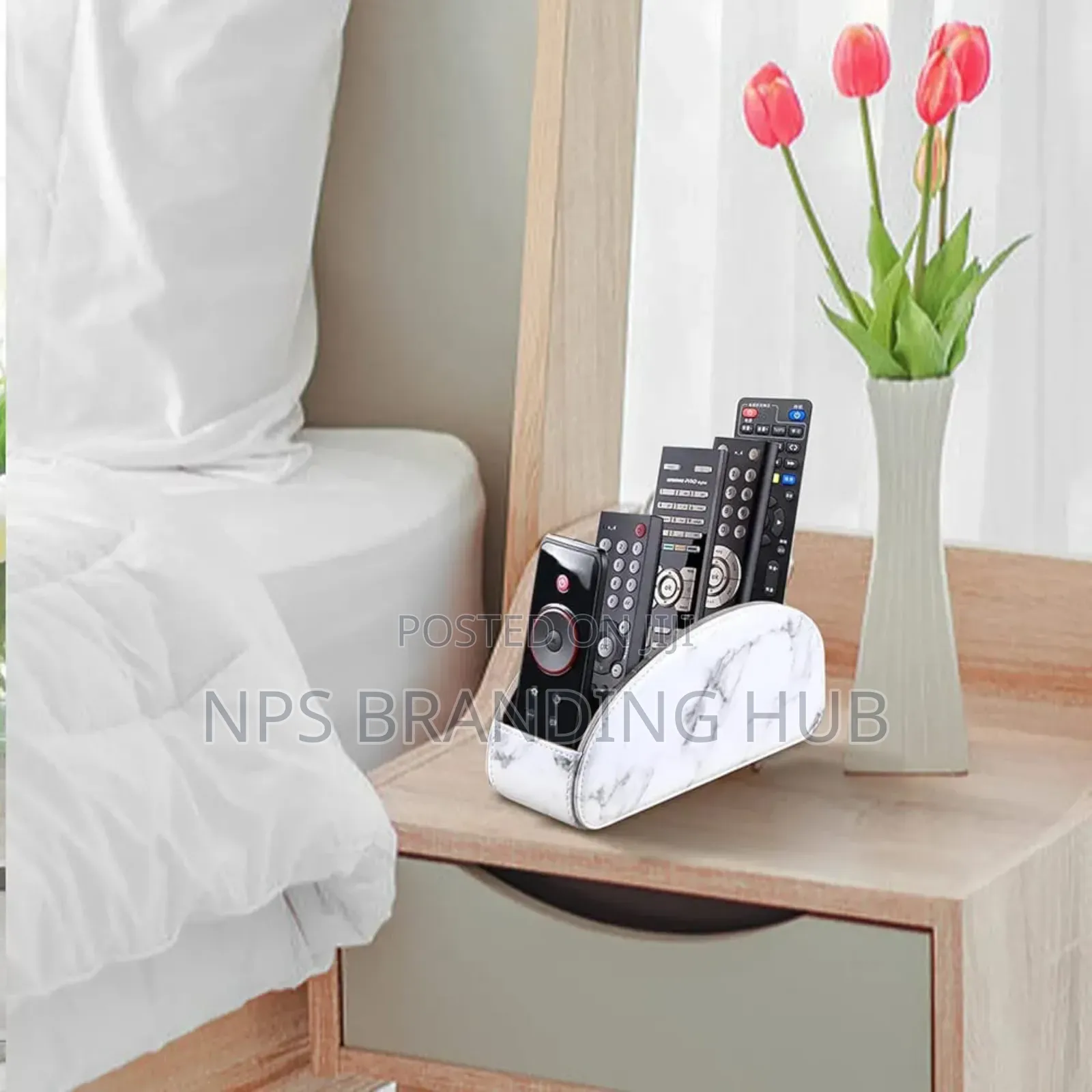 Pu Leather Remote Control Holder Storage R.T