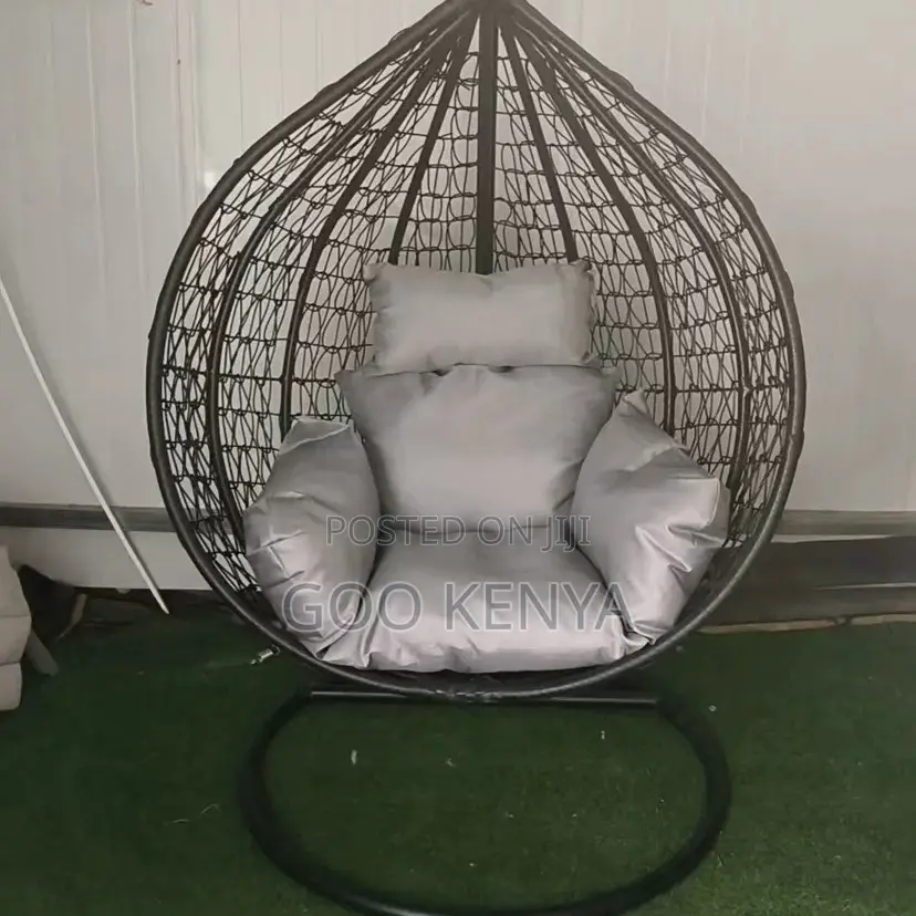 Home Chair;Outdoor Hanging Egg Swing Chair With Metal Stand For Garden