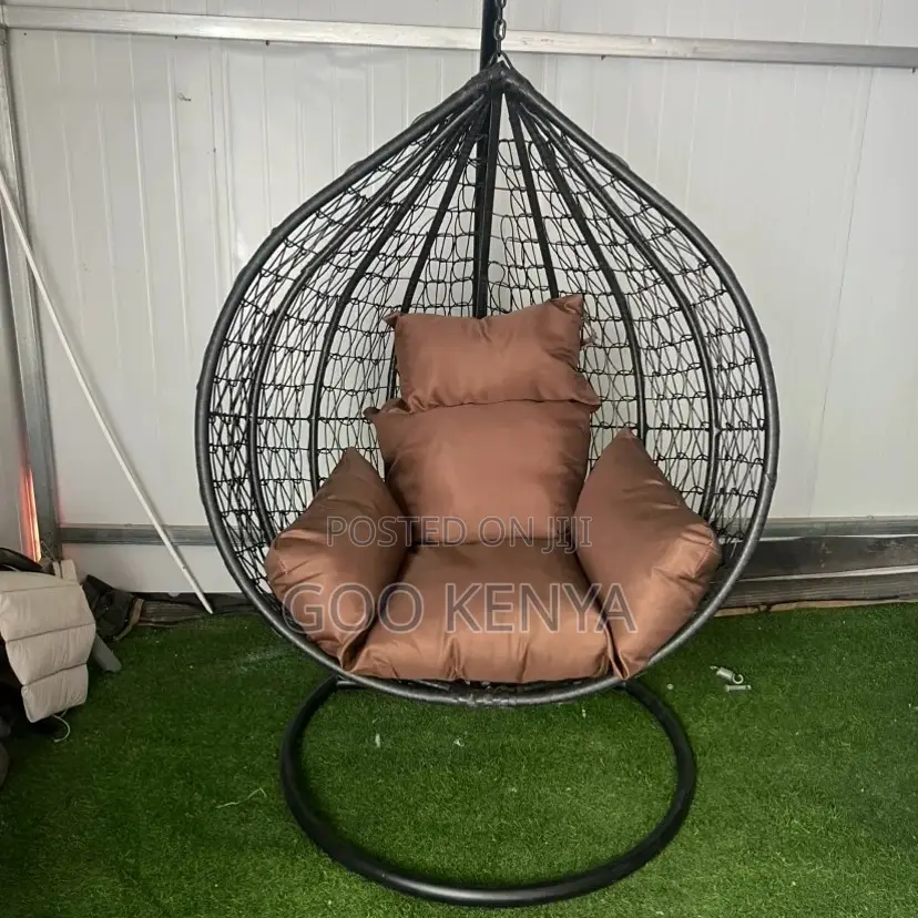 Home Chair;Outdoor Hanging Egg Swing Chair With Metal Stand For Garden