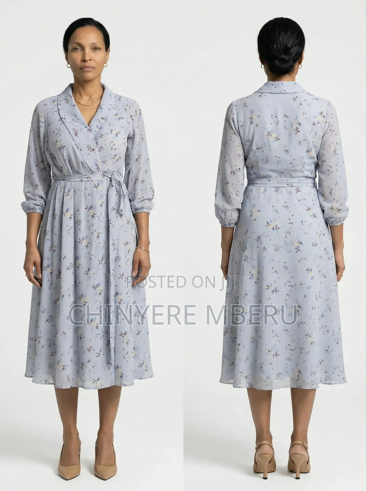 Heavy Chiffon Wrap Dress