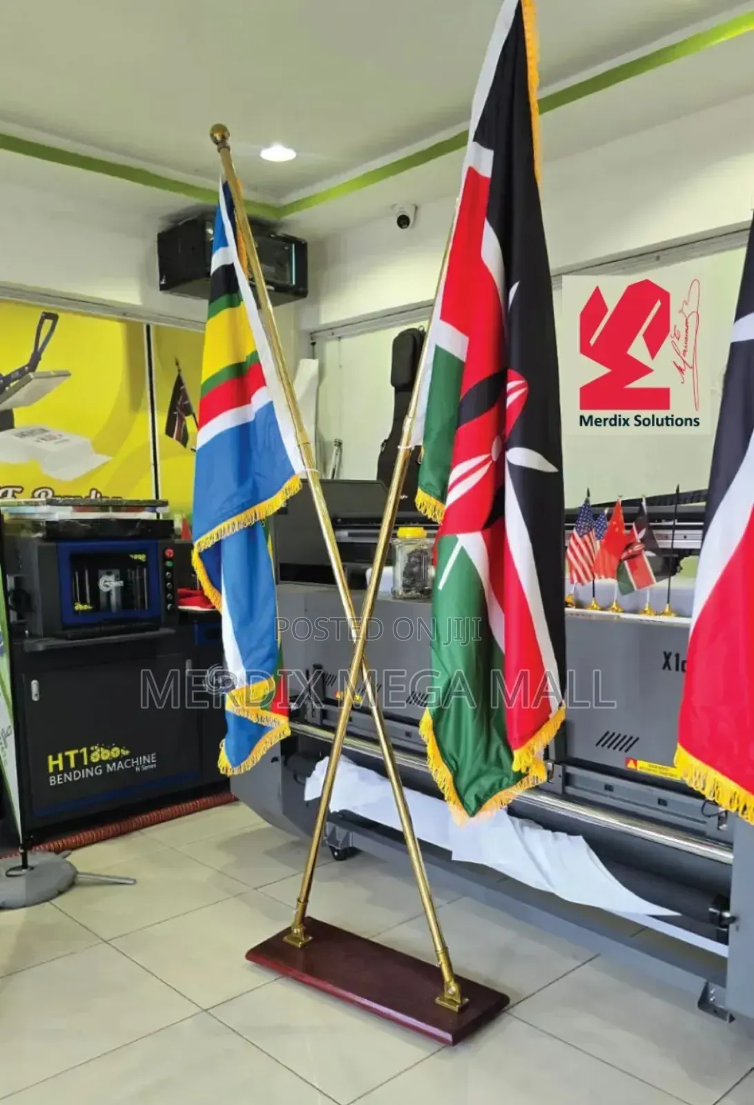 Executive Double Flags, Flags, Flag Stands