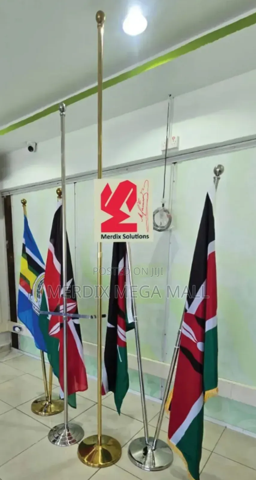 Executive Double Flags, Flags, Flag Stands