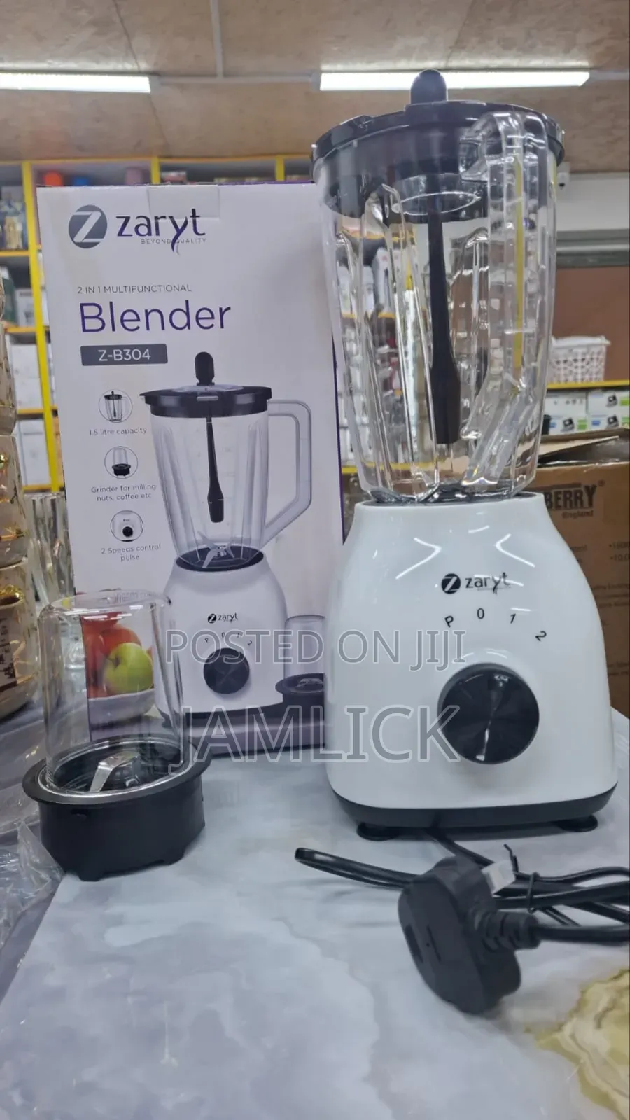 Zaryt 2 in 1 Blender – 1.5l With Grinder - Pt