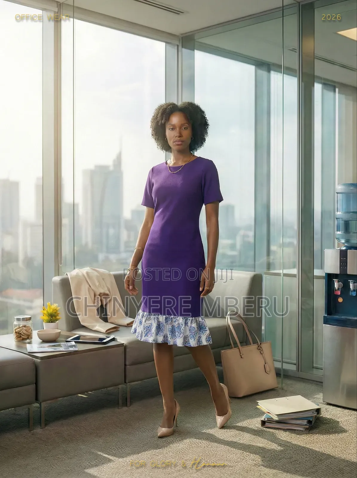 Purple Heavy Fitted Stretcher Dress