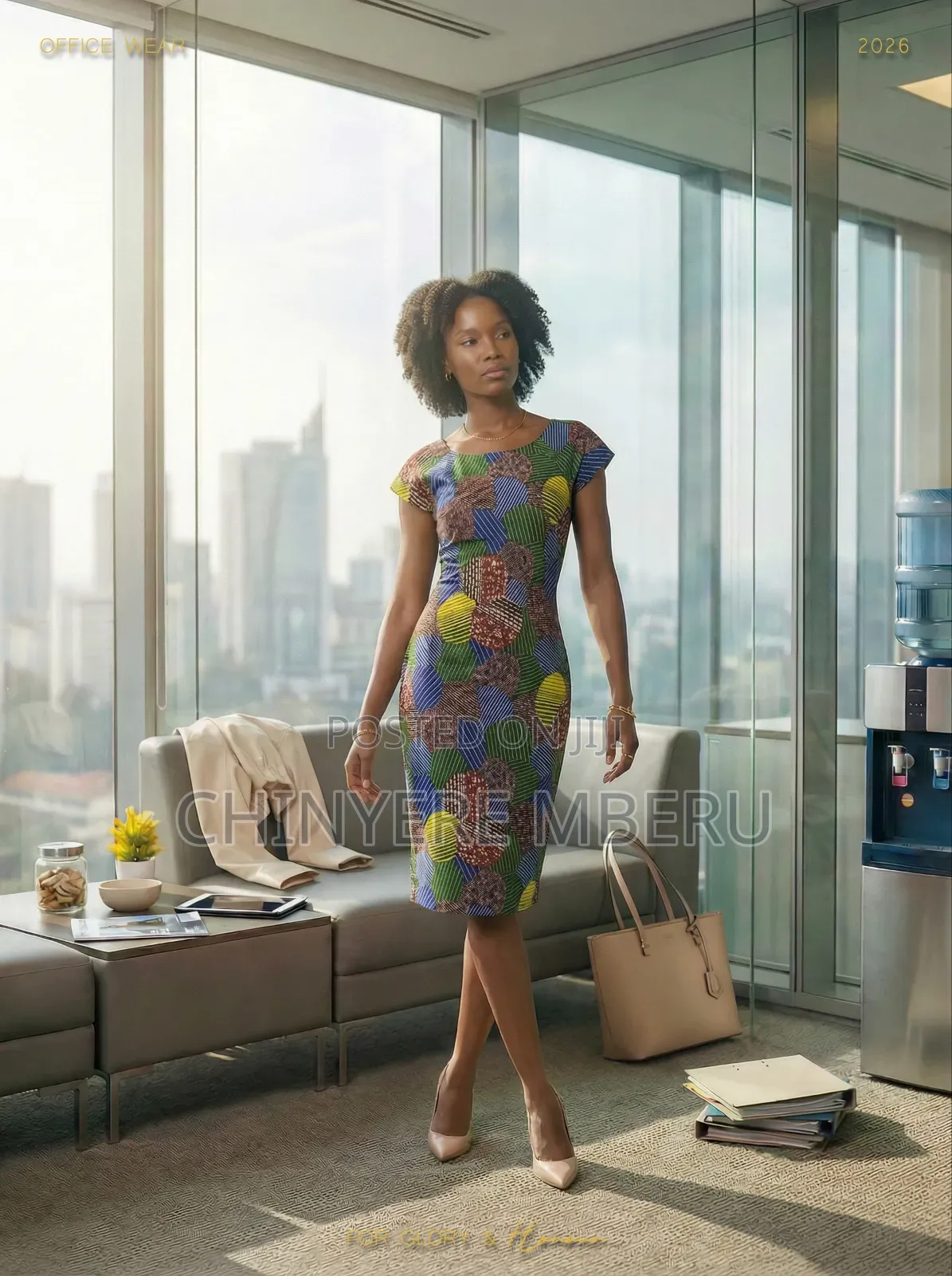 Fitted Ankara Dress