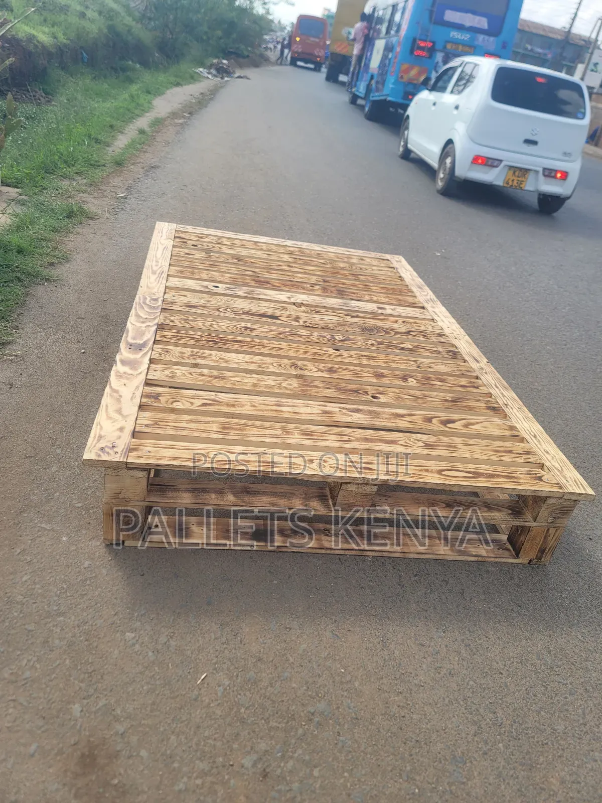 4by6 Modern Blazed Pallet Bed Frame .Sg06