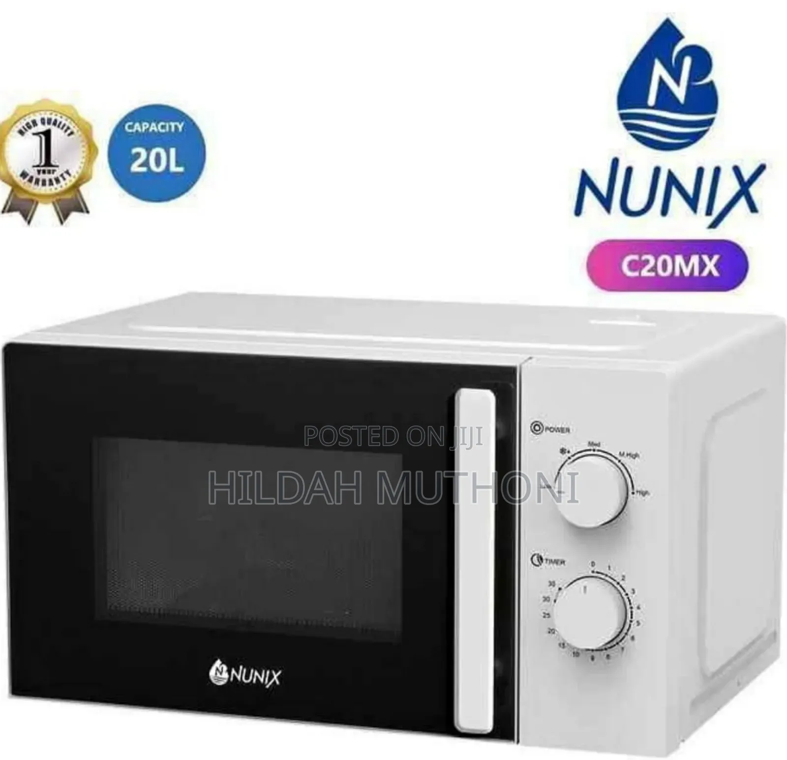 Nunix 20 Litres Manual Setting Microwave Oven