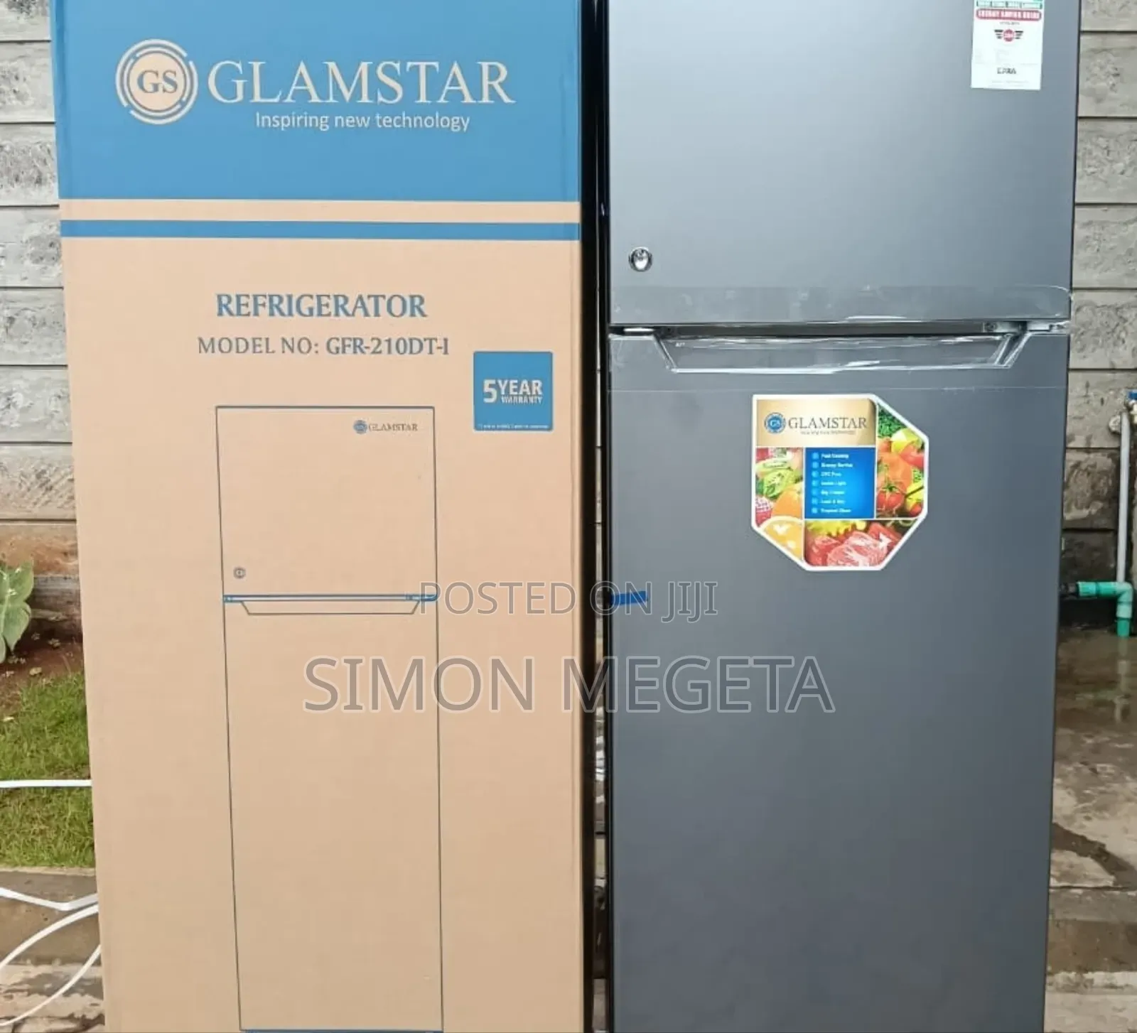 Enjoy Reliablecooling Withglamstar GFR-210-Dt-I 2-Door, 168l Capacity.