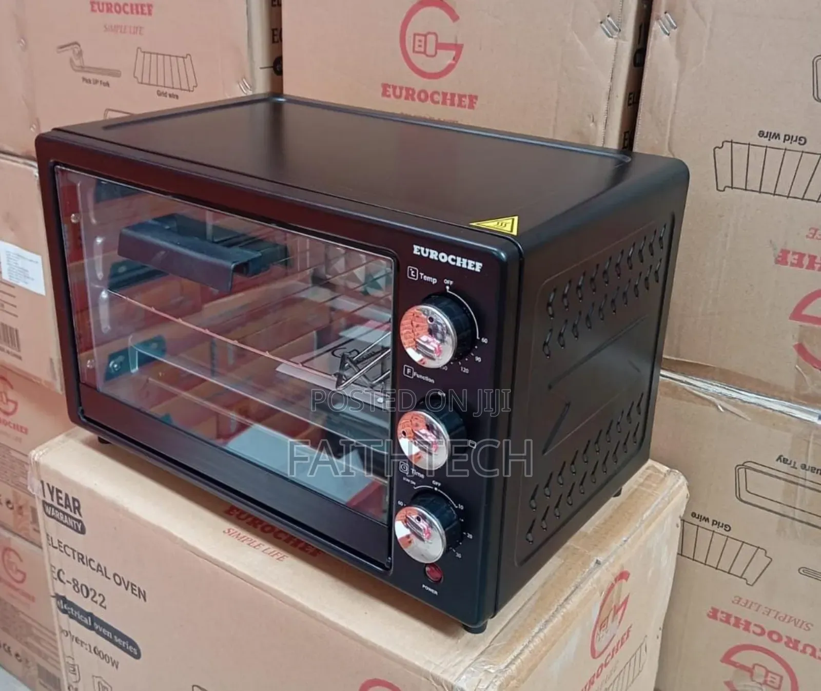 New Arrival 
 *Electric Oven Ec-8022 With Grill+Tray*