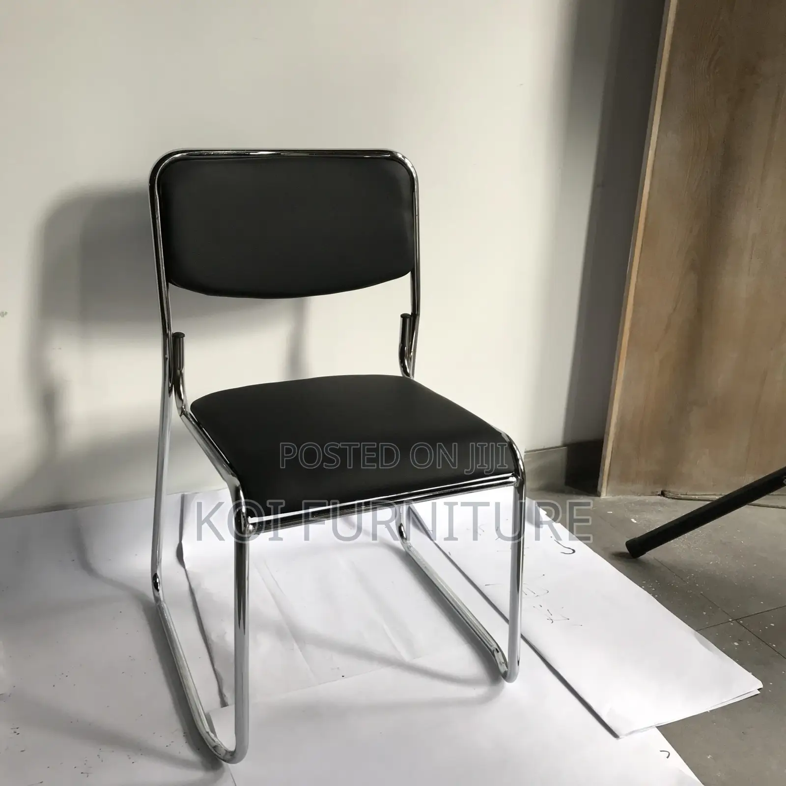 Office Chairs; Chrome Visitor Office Seat