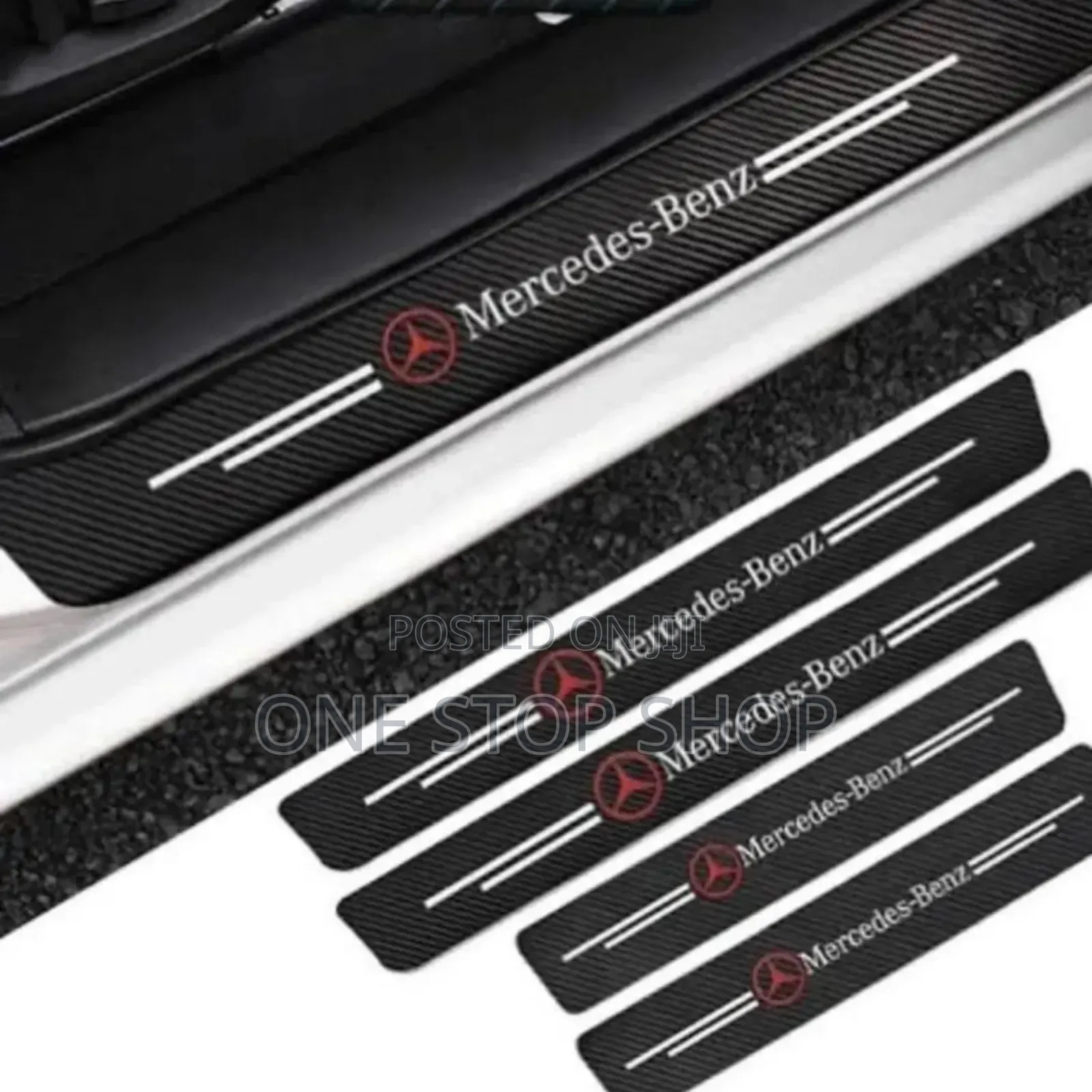 4pc Mercedes Waterproof Antiscratch Step Stickers