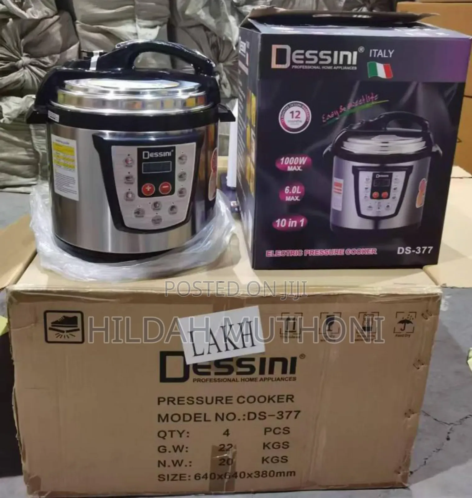 6 Litre Dessini Electric Pressure Cooker