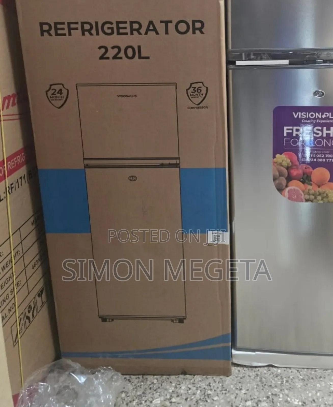 Vision 138 Litres Double-door Fridge