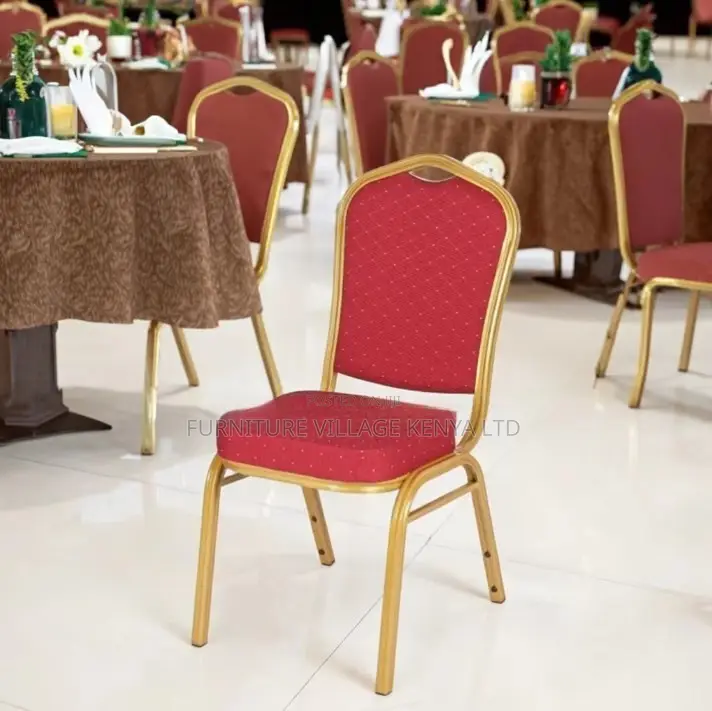 Office Chair; Premium Gold Frame Banquet Chair