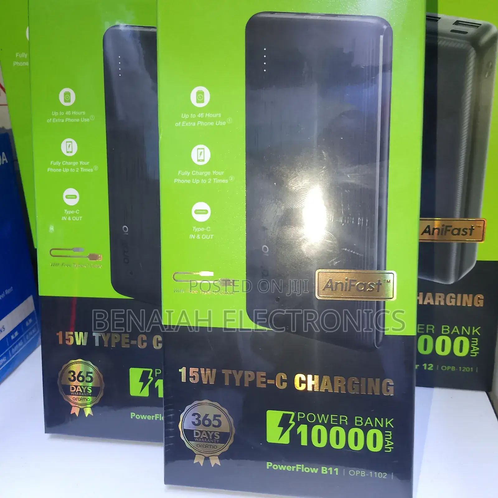 Original Oraimo Powerbank 10000mah, Lightweight Ideal for Traveling