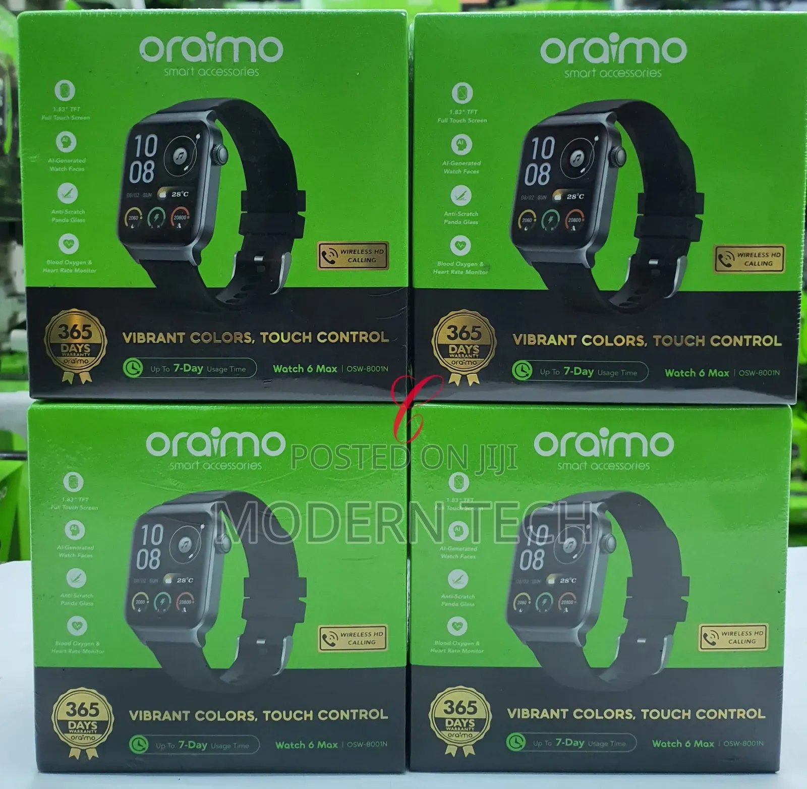 Oraimo Watch 6 Max 1.83'' Full Touch Smart Watch