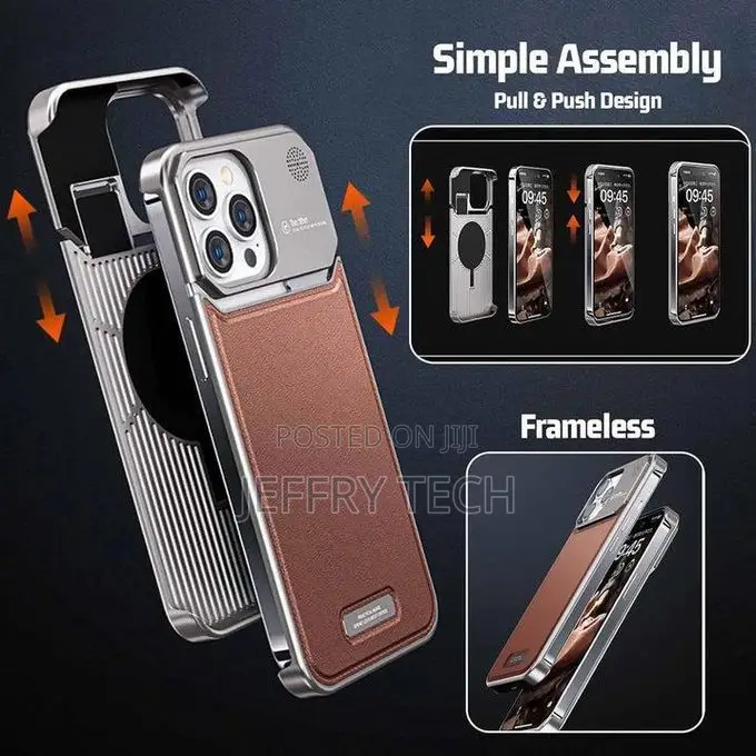 And Patina Leather Design for iPhone 16 Pro Max - Brown