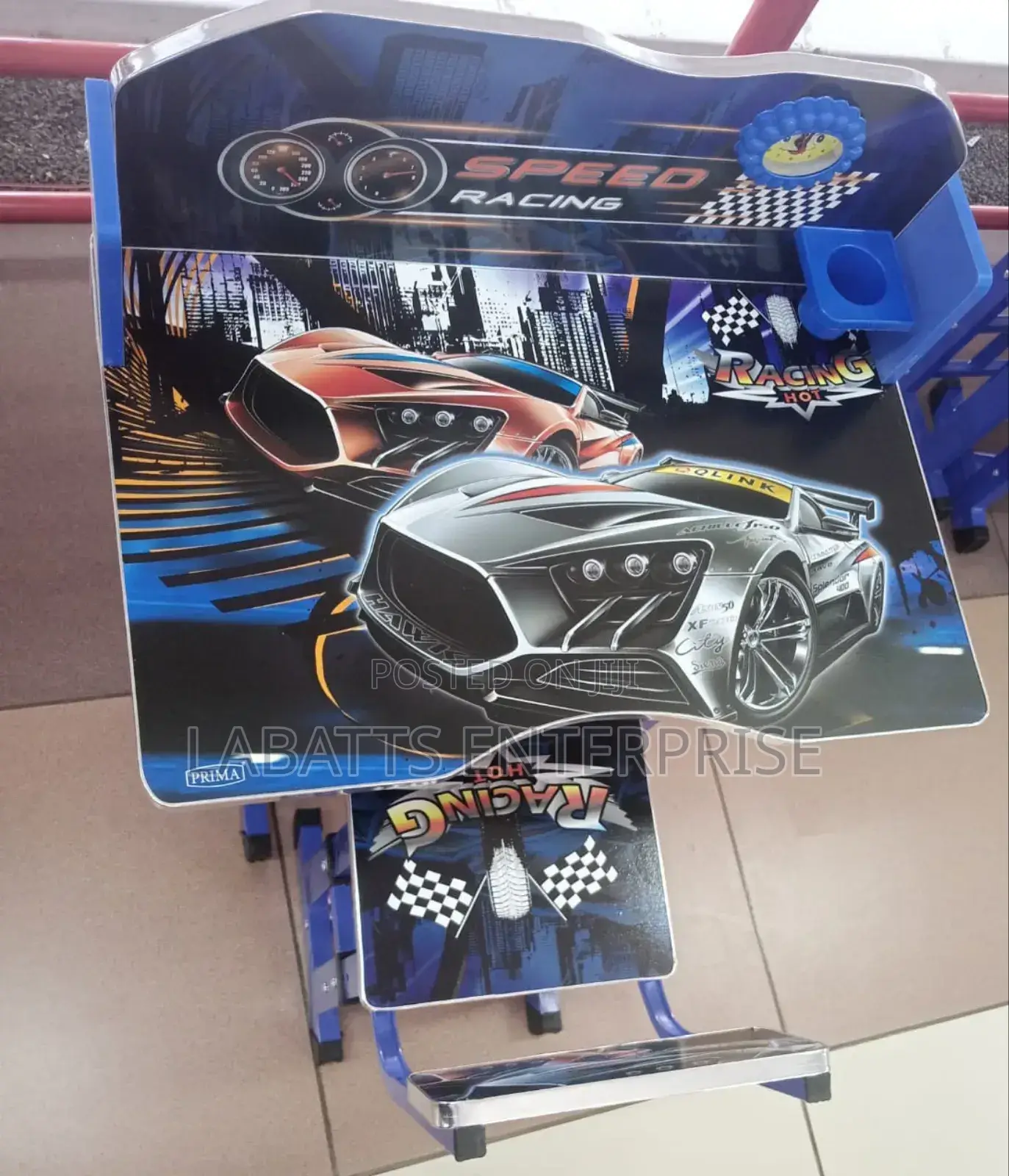 Executive Racing Car Adjustable Kids Study Table Desk