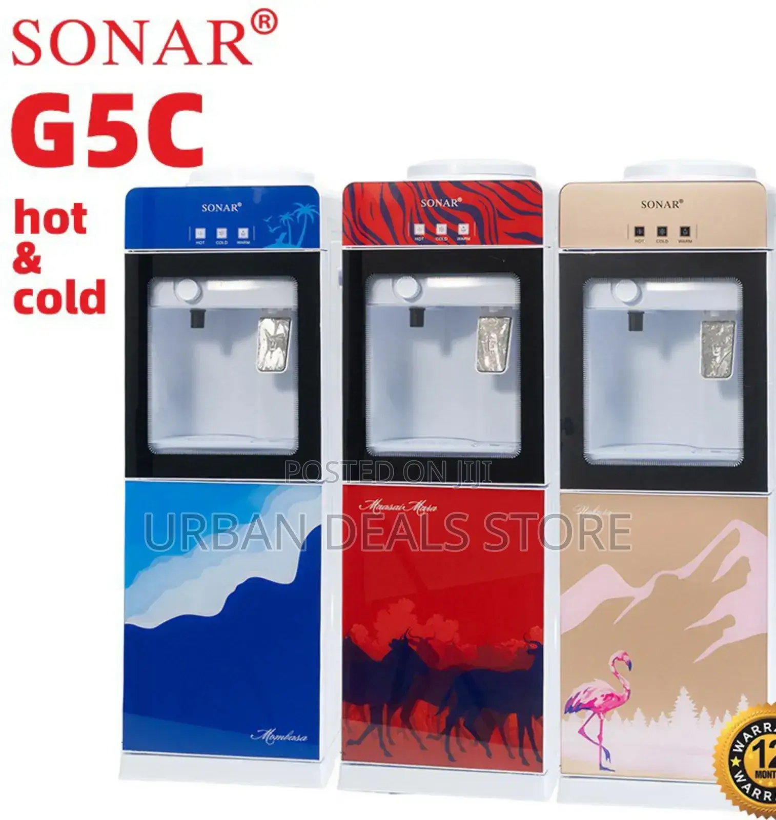 Sonar G5c Hot, and Cold Standing Dispenser Available in Colour