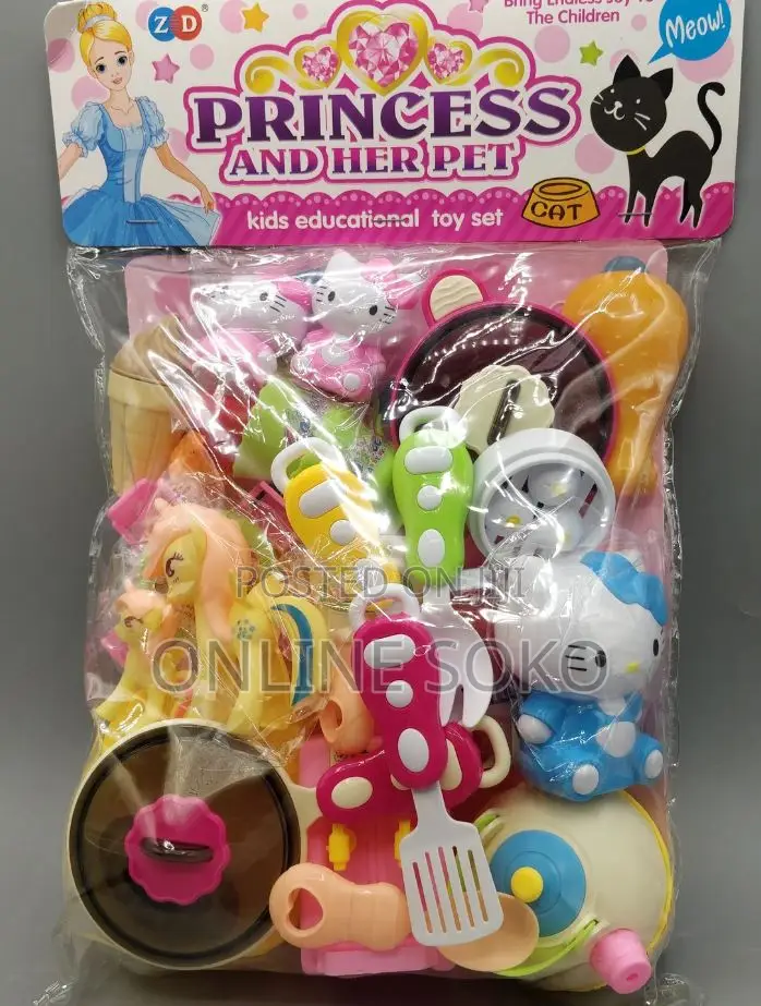Kids Princess Doll Pet Playset – Educational Pretend Play Toy Set