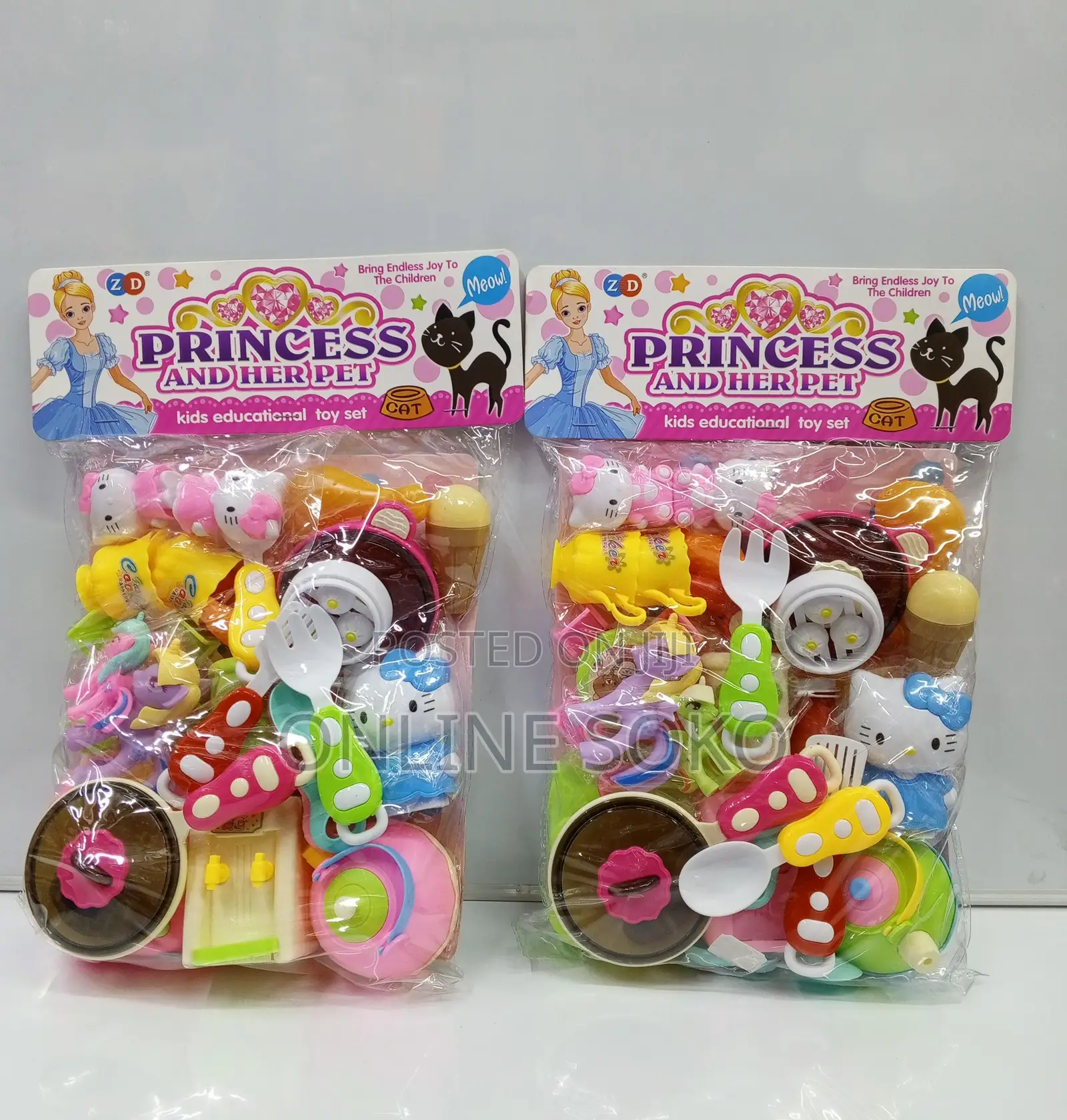 Kids Princess Doll Pet Playset – Educational Pretend Play Toy Set