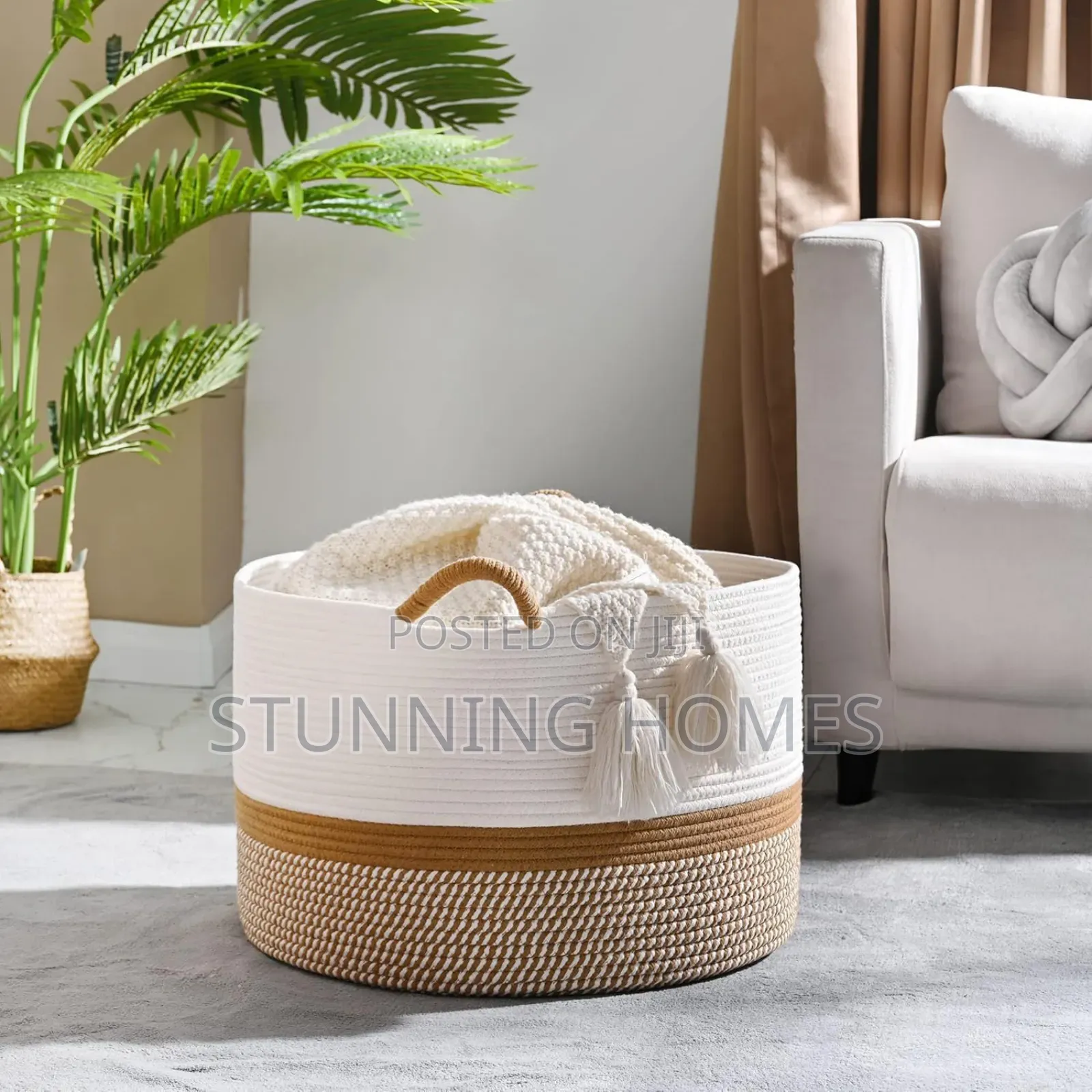 Large Size Cotton Rope Basket