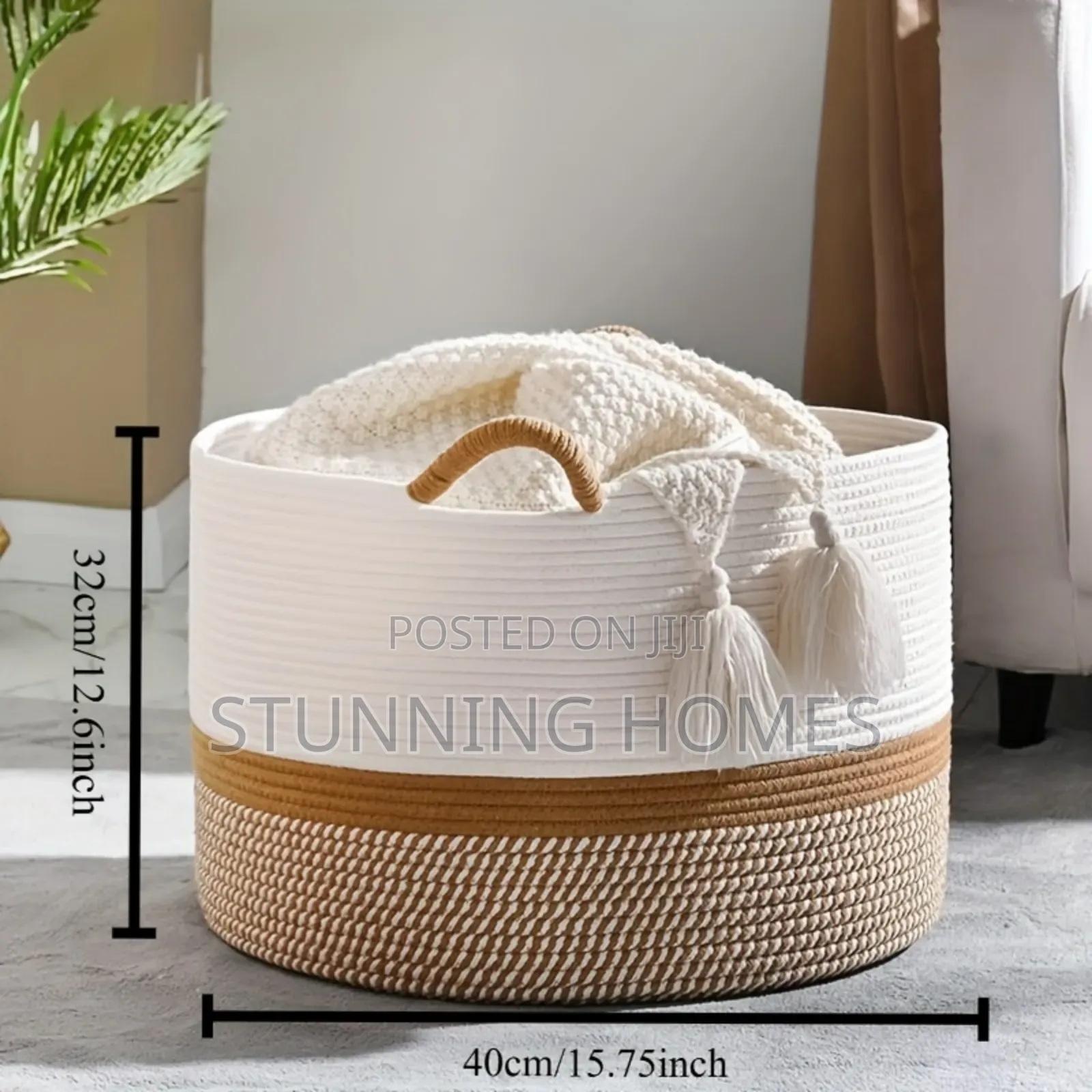 Large Size Cotton Rope Basket