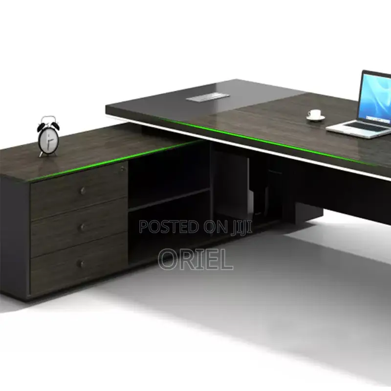L-Shaped Office Desk : 180cm Executive Desk