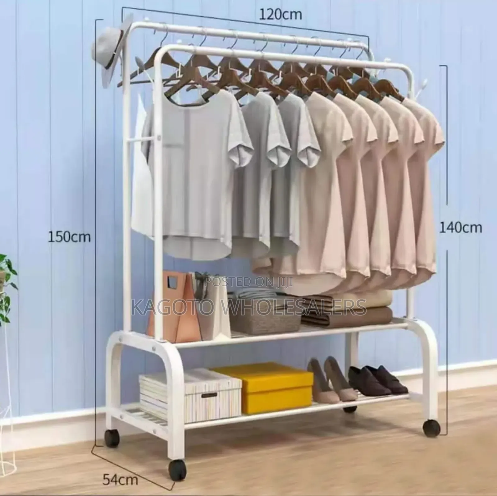 Double Pole Multipurpose Cloth Organiser