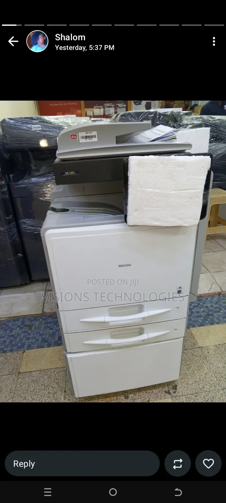 High Speed A4 Color Printer (Ricoh Mpc401)