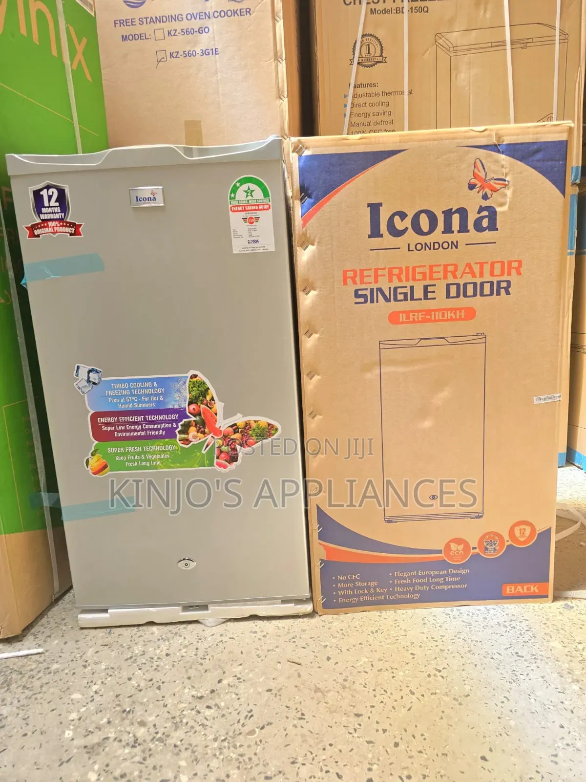 90 Litres Icona Single Door Refrigerator Fridge