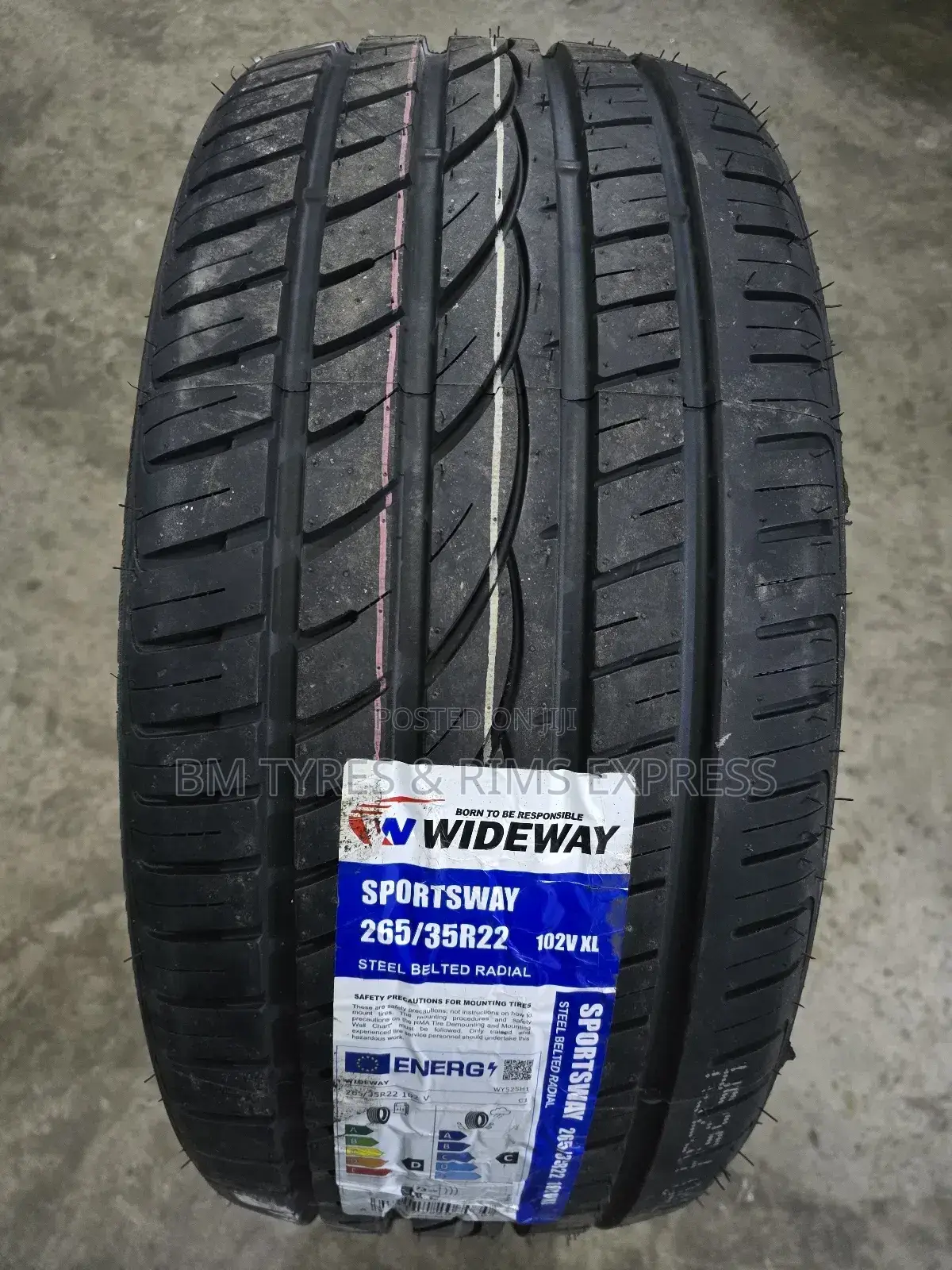265 /35 R22 Wideway Tyres.