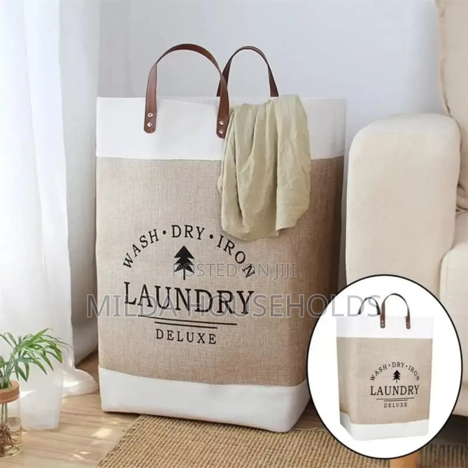 Large Capacity Foldable Laundry Deluxe Basket.