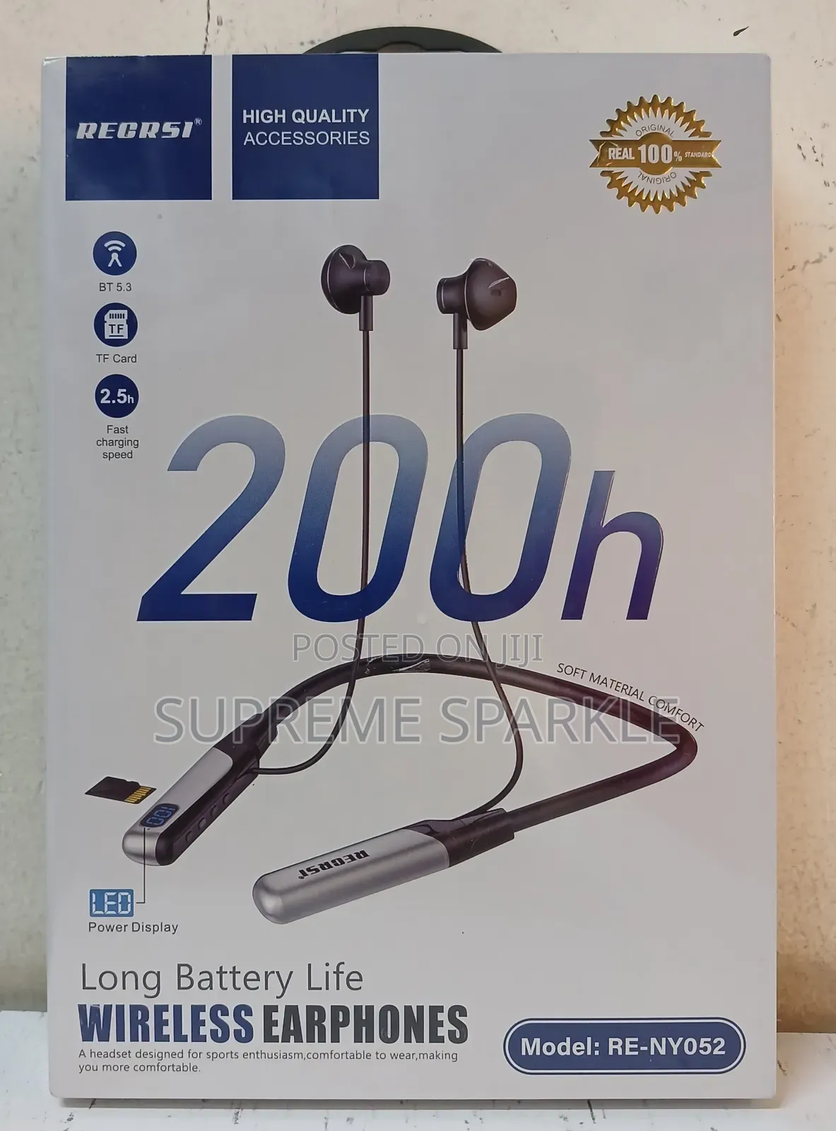 Recrsi Re-Ny052 Wireless Neckband Earphone