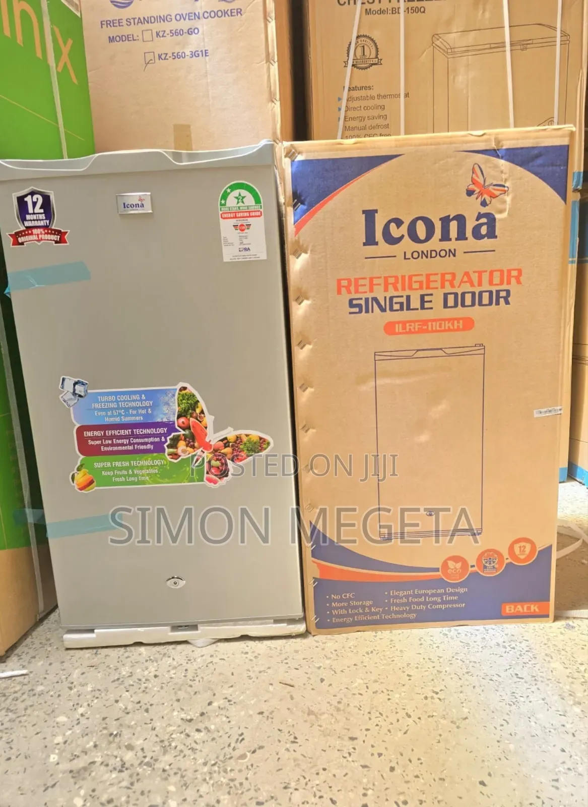 90 Litres Icona Single Door Refrigerator
