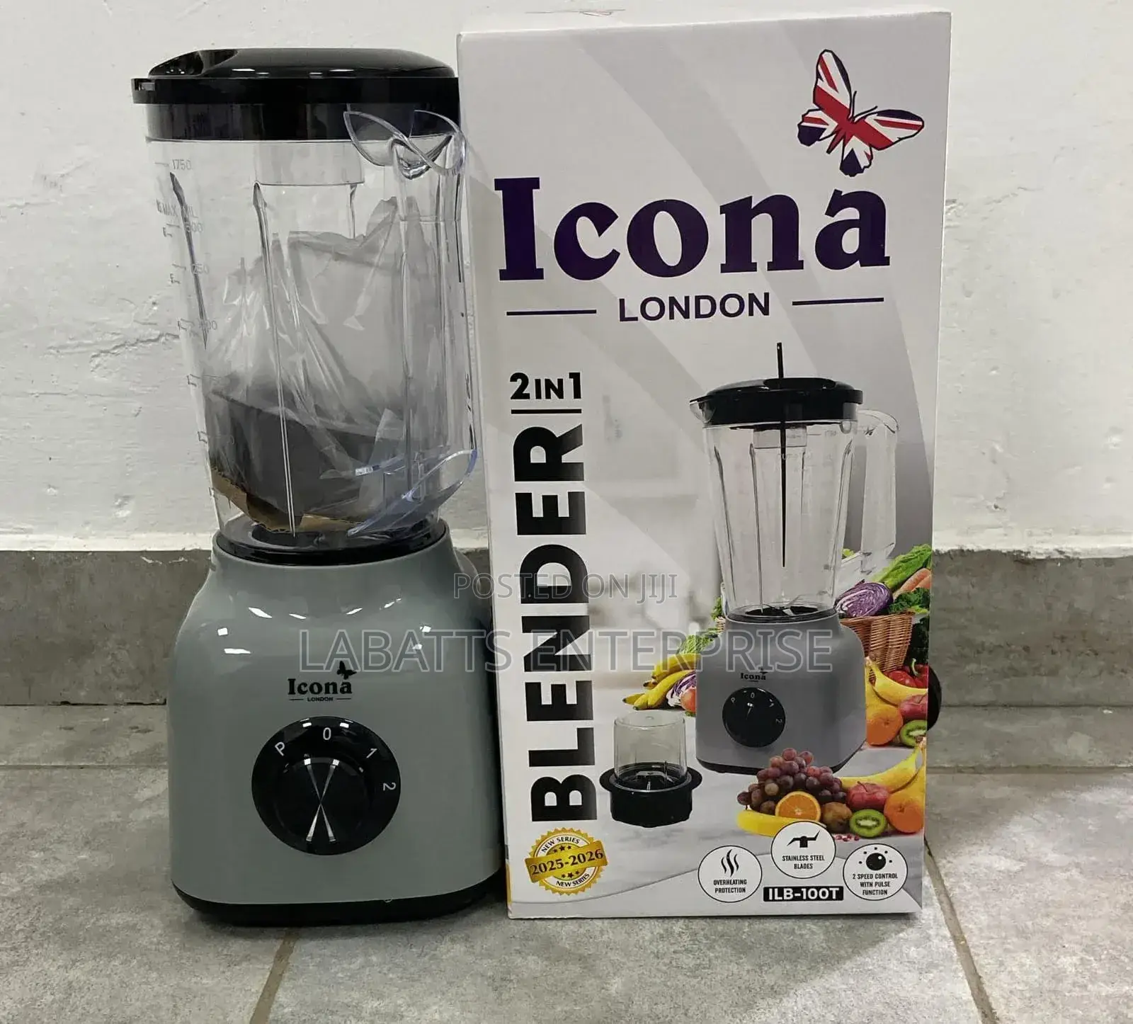 3 in 1functionality Blender Icona Blender 
 Box Has 6 Pieces