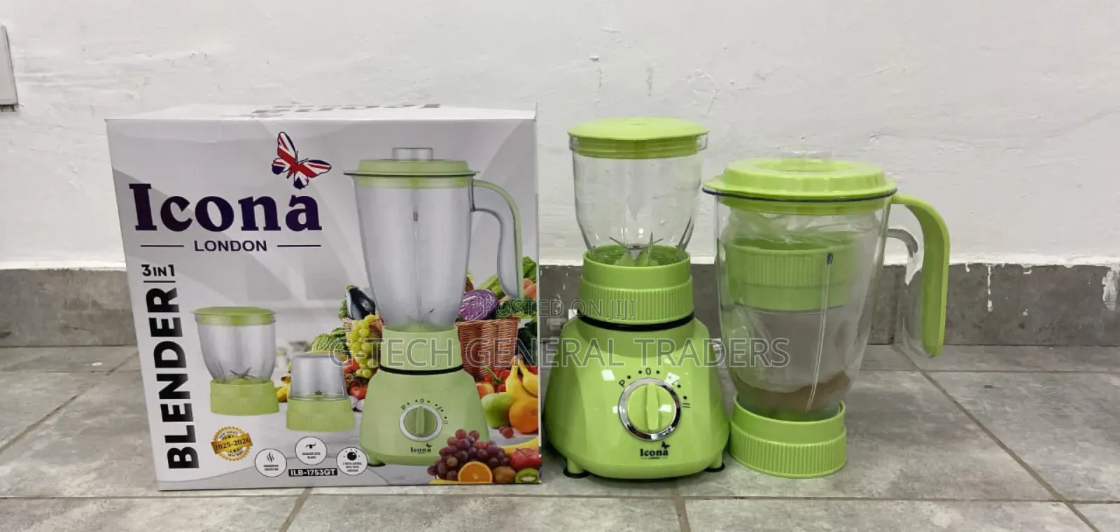 Icona 3in1 Blender,Grinder And Chopper(One Year Warranty)
