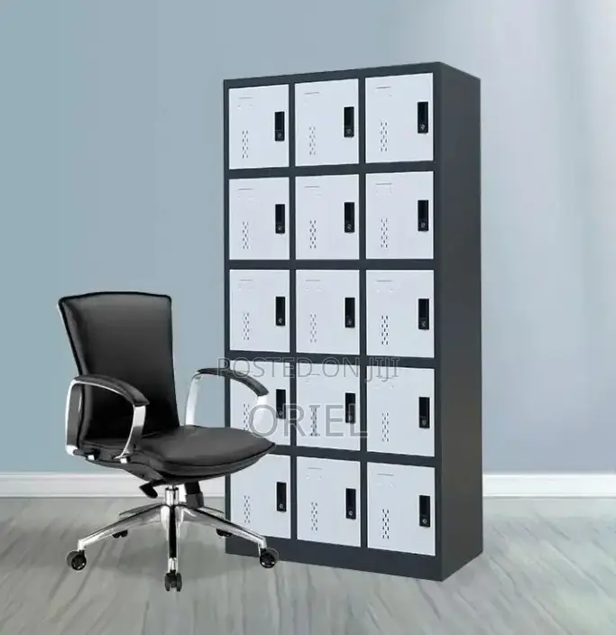 Office Cabinet : 15 Door Steel Filling Cabinet