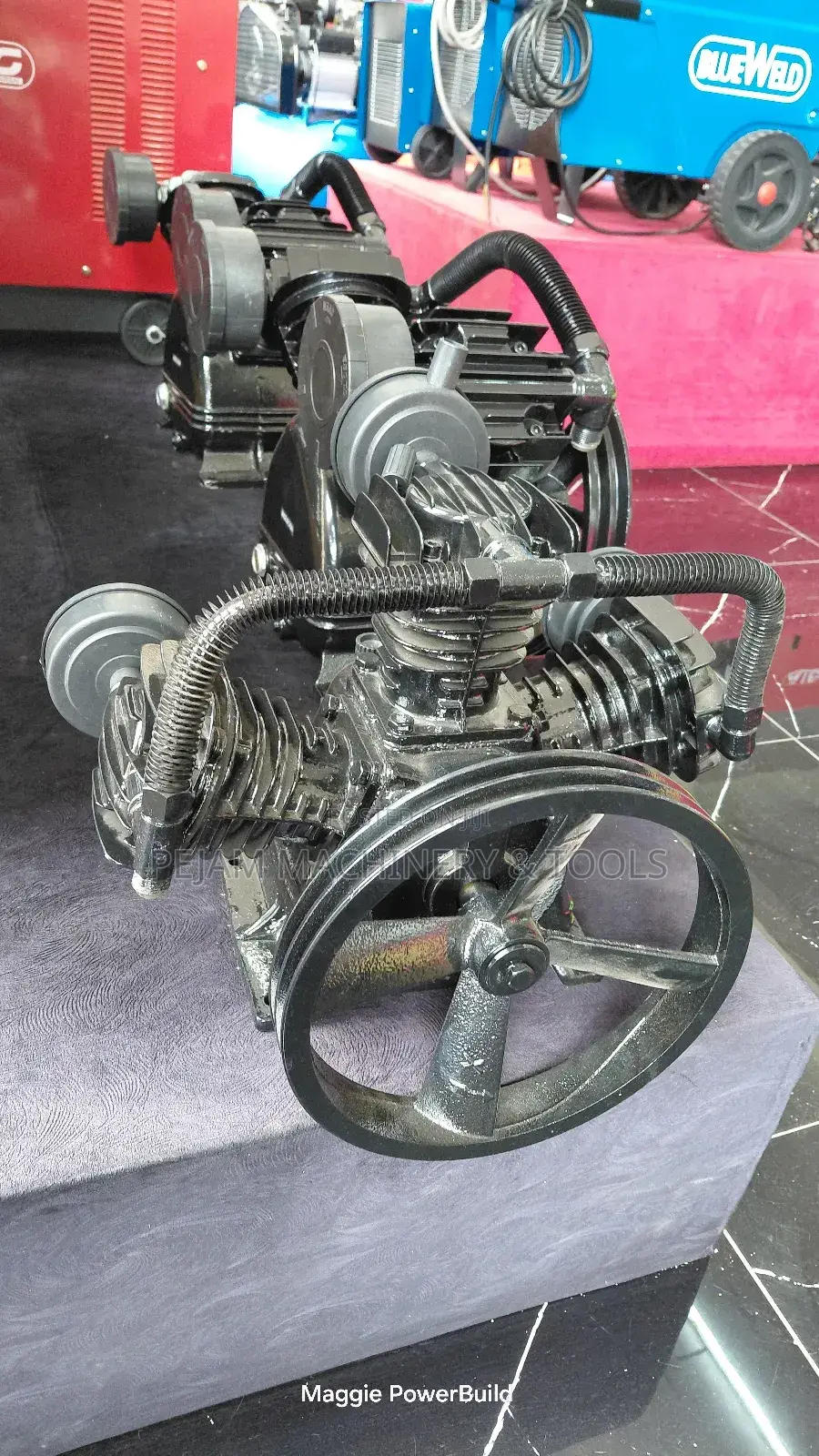 90mm 500l Three Piston Compressor Head Heavy Cast Iron
