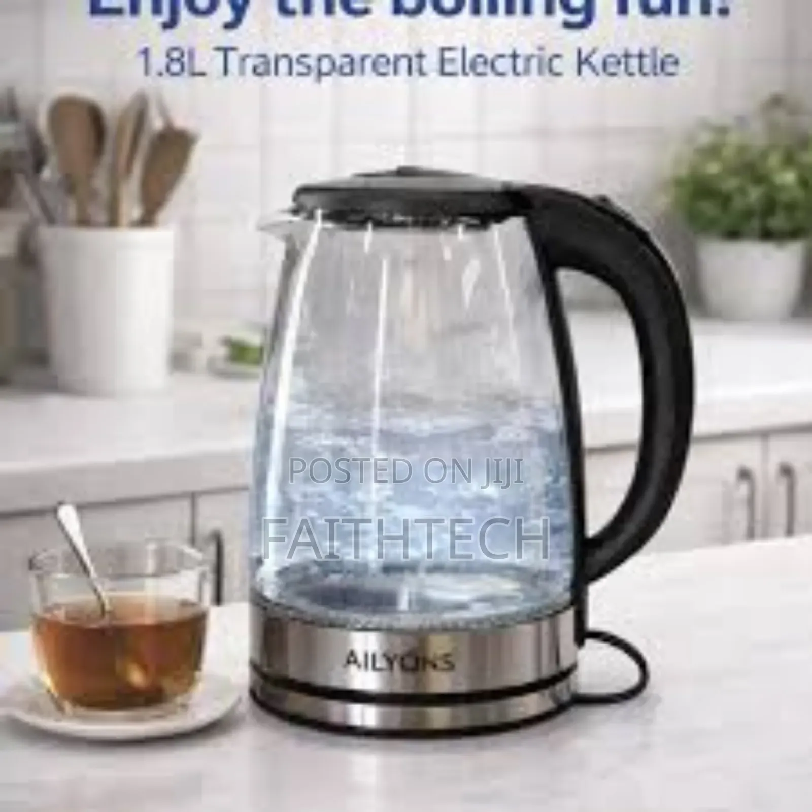 1.8ltr Ailyons Transparent Kettle